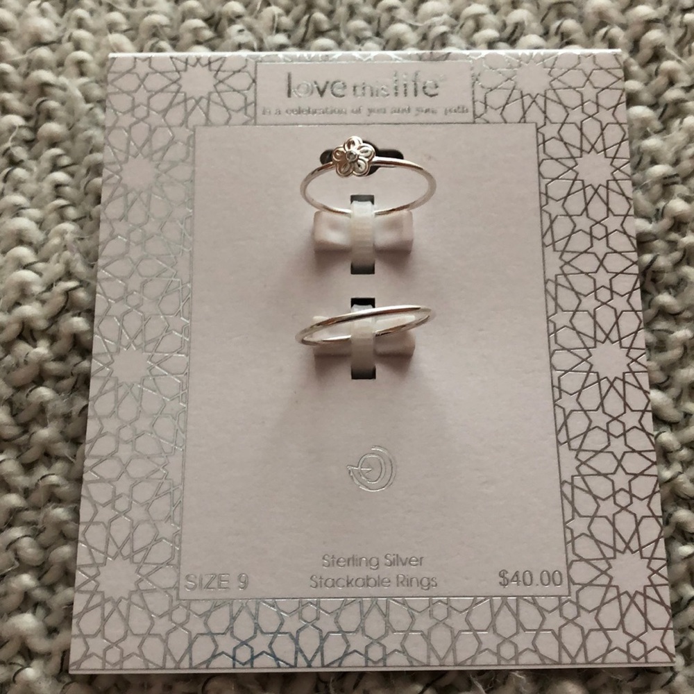 Sterling silver stackable rings